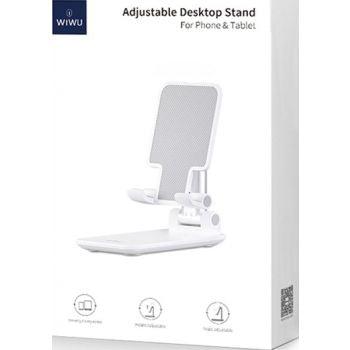 Wiwu ZM103 Adjustable Desktop Stand For Phone & Tablet - White - Anker Kuwait