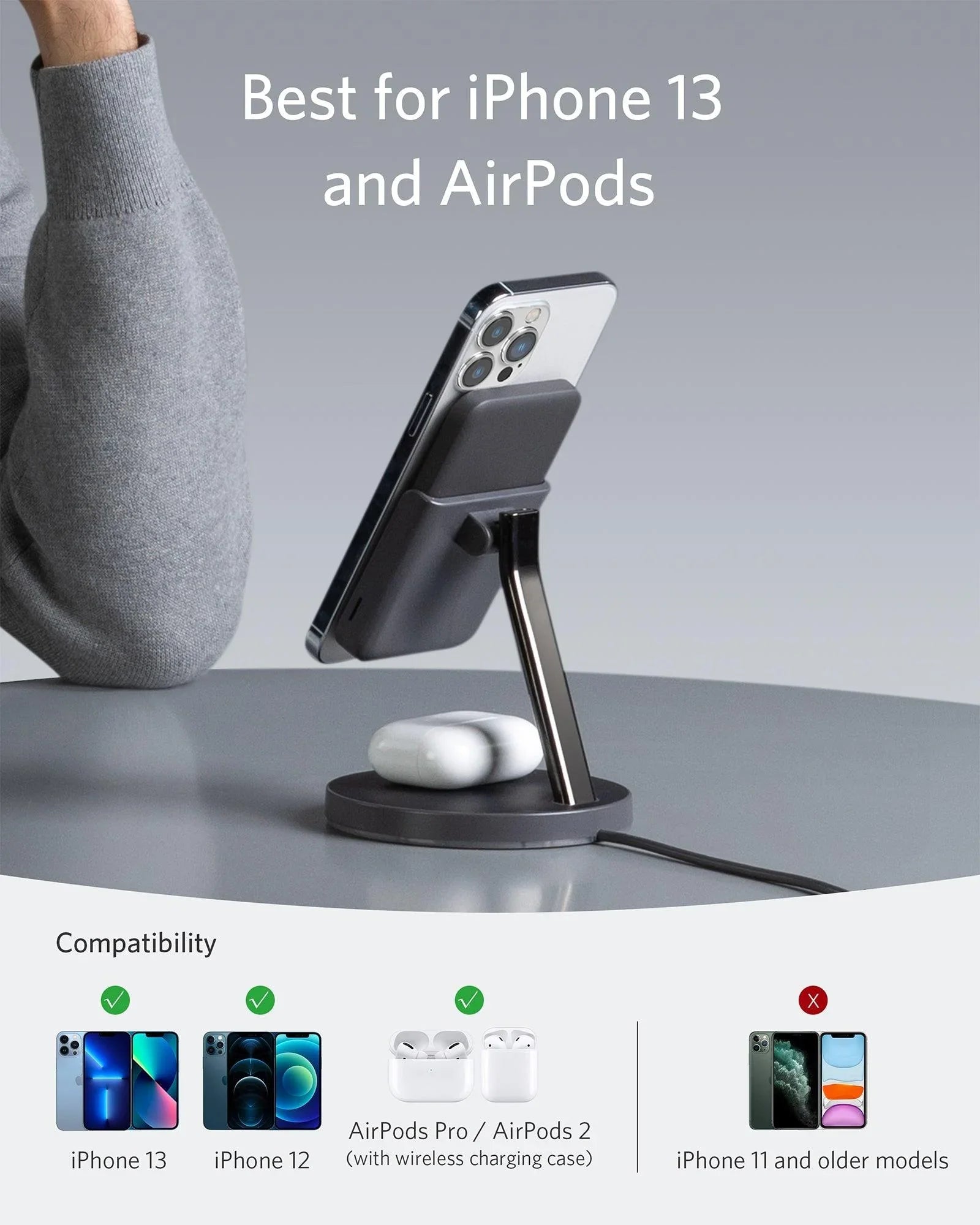 Anker 633 Magnetic Wireless Charger (MagGo) 5K -Black