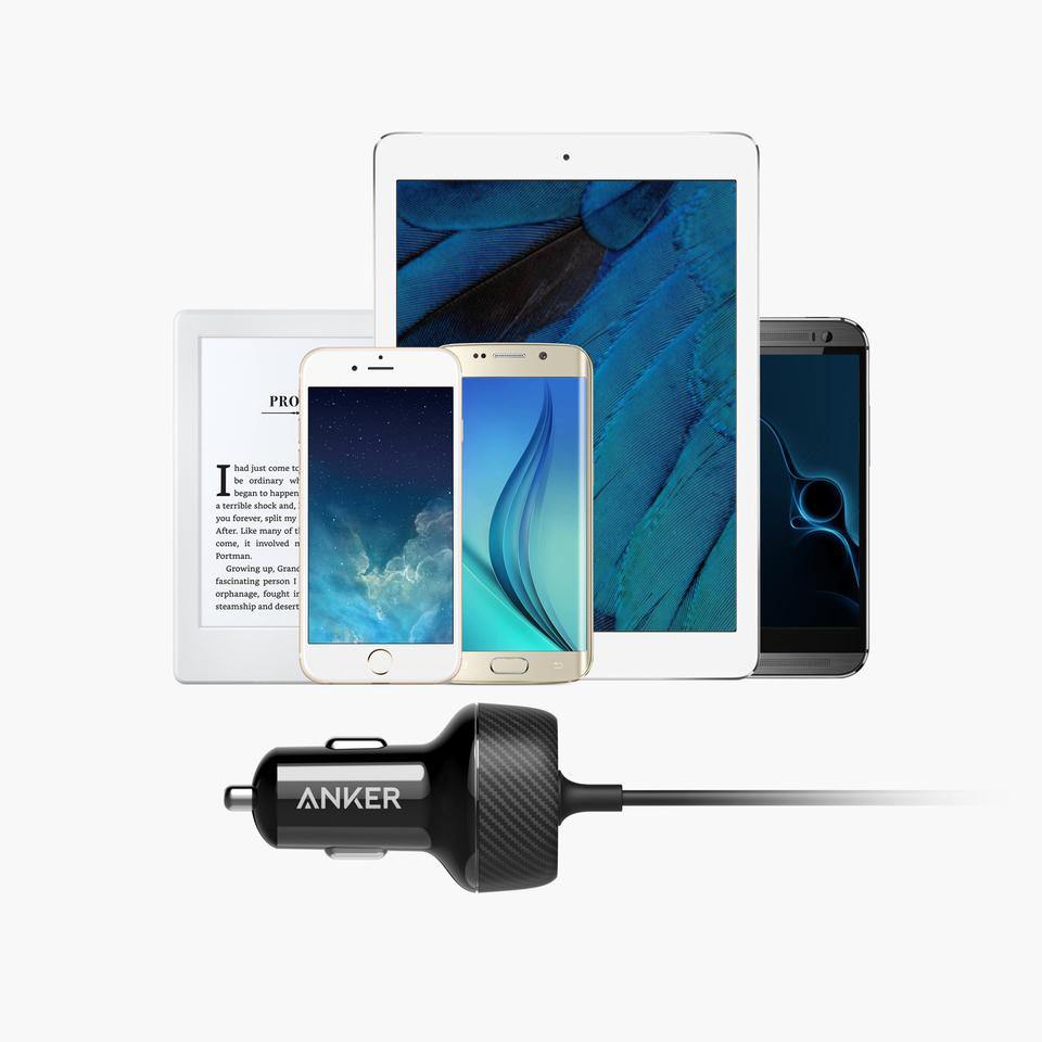 Anker PowerDrive 2 Elite with lightning Connector - Anker Kuwait