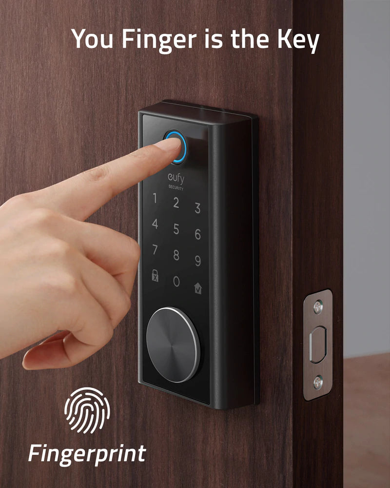 Eufy Smart Lock FingerPrint & Wi-Fi -black - Anker Kuwait