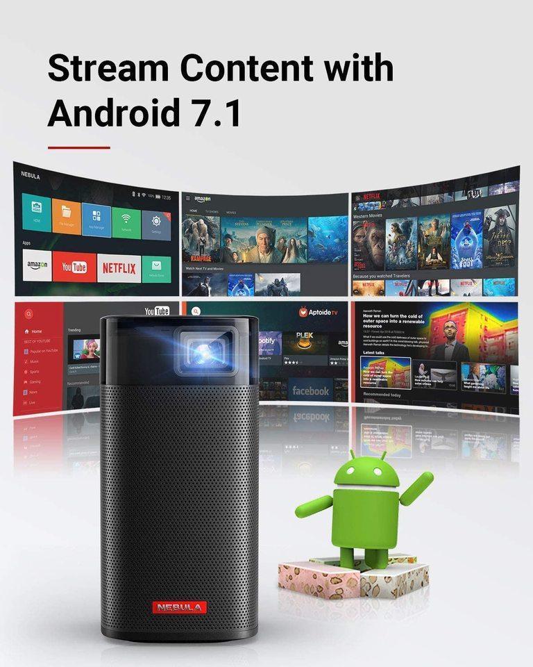 Nebula Android 7.1 projector streaming apps, Anker Kuwait