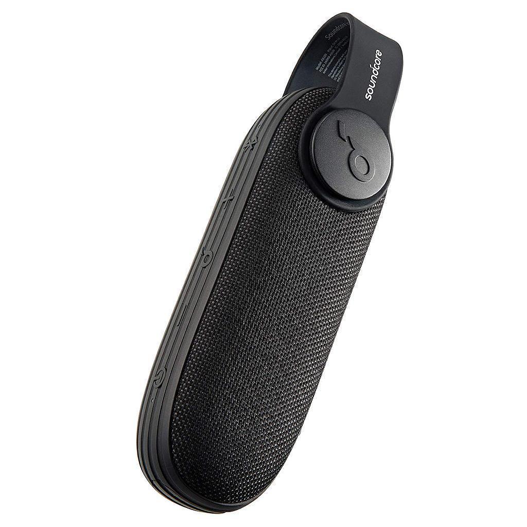 Anker Soundcore portable Bluetooth speaker with textured black design, compact size for travel, Anker Kuwait