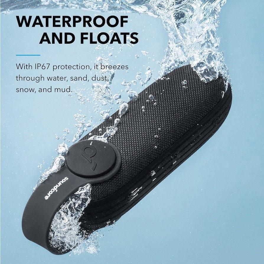 Waterproof floating Bluetooth speaker with IP67 rating, Anker Kuwait