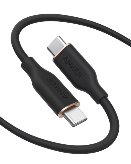 Anker PowerLine III Flow USB-C to USB-C 100W (0.9m/3ft)+(1.8m/6ft) -Black - Anker Kuwait