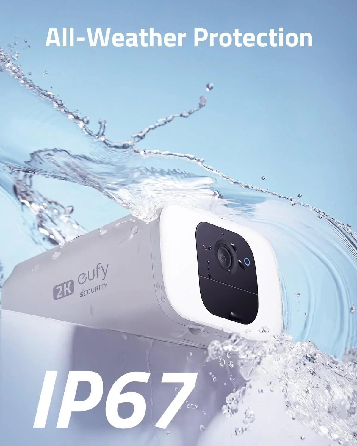 Eufy Spotlight SoloCam S40 Solar 2K Wi-Fi -White - Anker Kuwait