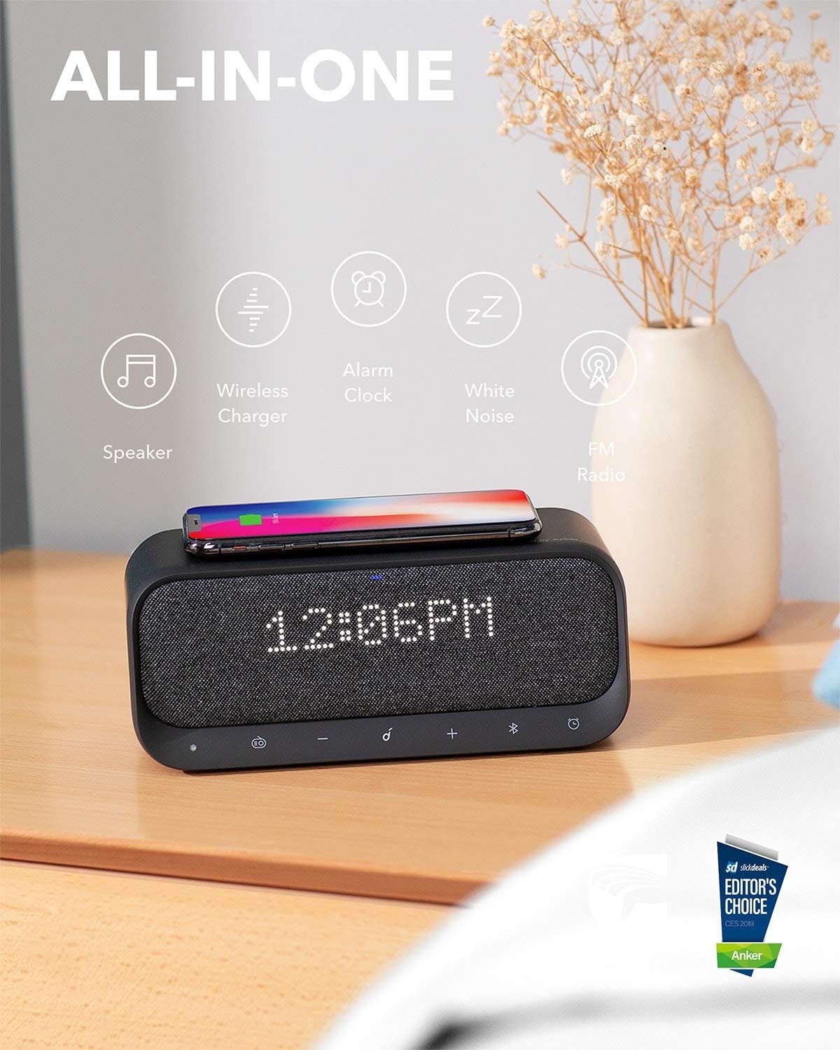 Anker SoundCore Wakey Bedside Speaker