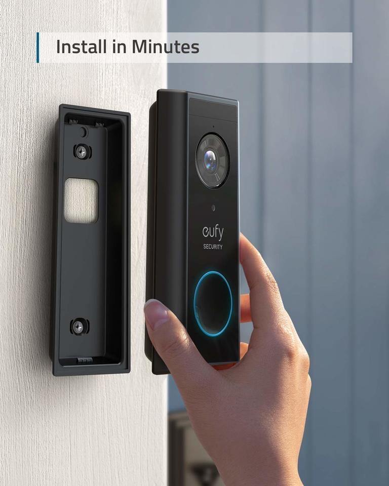 Eufy Battery Powered Video Doorbell 2K HD with HomeBase - Anker Kuwait