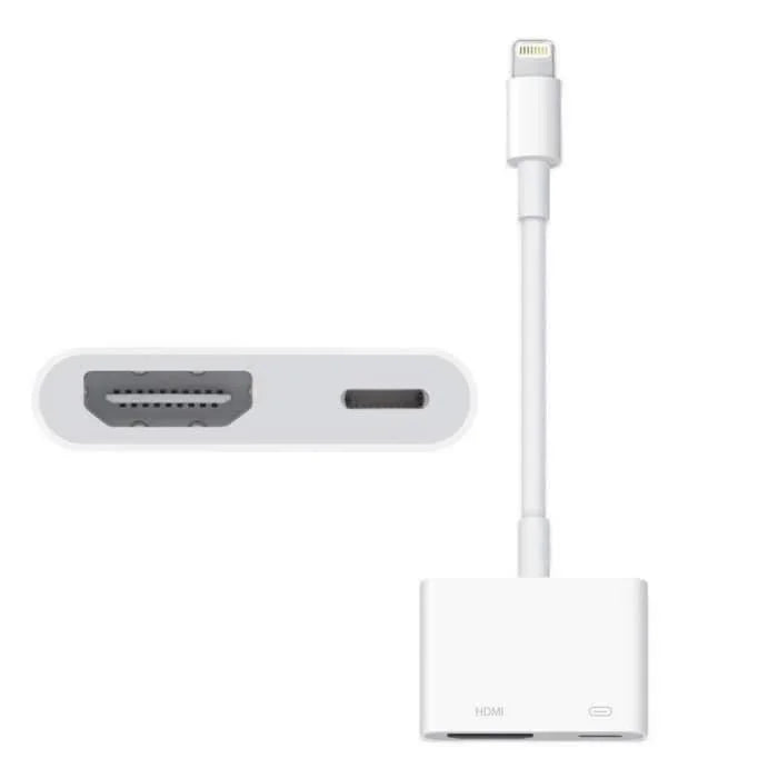 White Lightning to HDMI adapter for iPhone iPad, Anker Kuwait