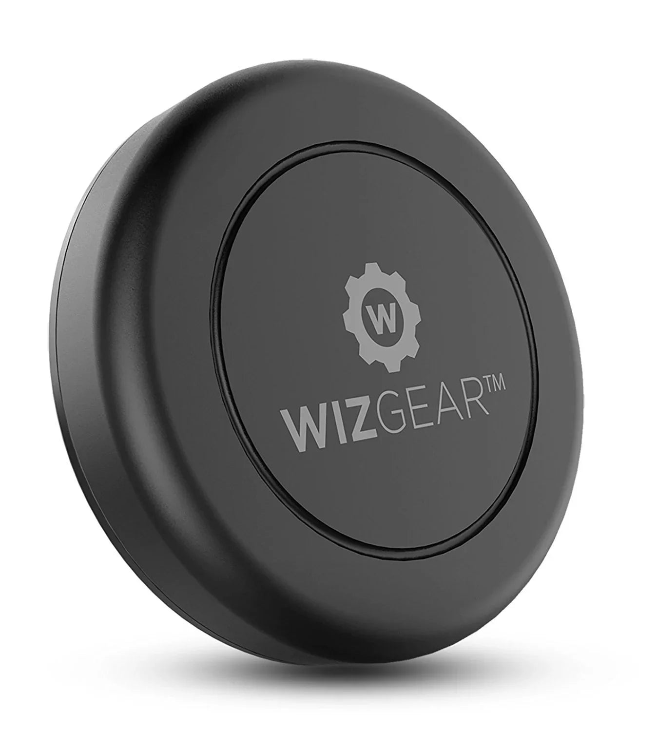 WizGear magnetic wireless charger for phones, sleek black design with logo, Anker Kuwait